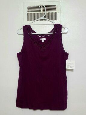 Women’s Large Purple Sleeveless Top